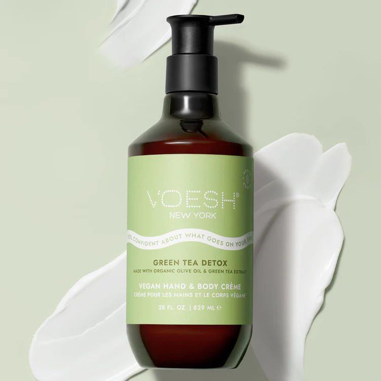 Voesh Vegan Body & Hand Creme - Detox Green Tea 28 oz. - PinkPro Beauty Supply