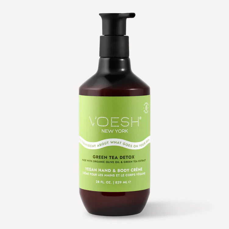 Voesh Vegan Body & Hand Creme - Detox Green Tea 28 oz. - PinkPro Beauty Supply