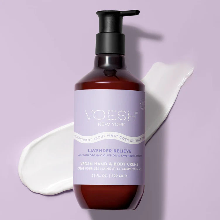 Voesh Vegan Body & Hand Creme - Lavender Relieve 28 oz. - PinkPro Beauty Supply