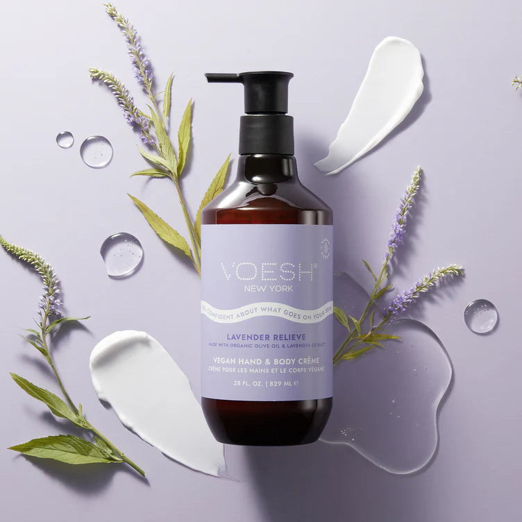Voesh Vegan Body & Hand Creme - Lavender Relieve 28 oz. - PinkPro Beauty Supply