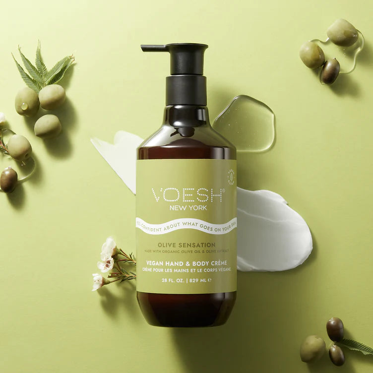Voesh Vegan Body & Hand Creme - Olive Sensation 28 oz. - PinkPro Beauty Supply