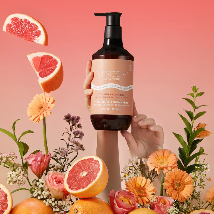 Voesh Vegan Body & Hand Creme - Vitamin Recharge 28 oz. - PinkPro Beauty Supply