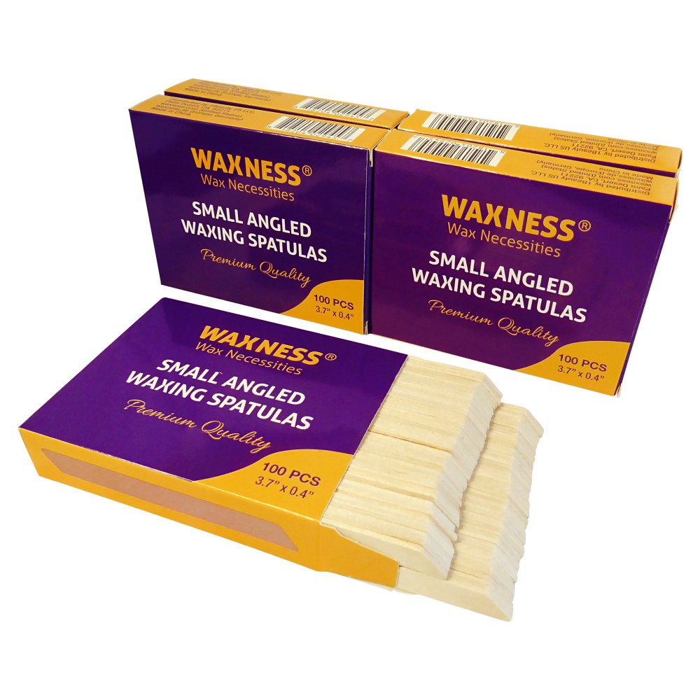 Waxness Wooden Angled Spatula Applicator 500 Pack