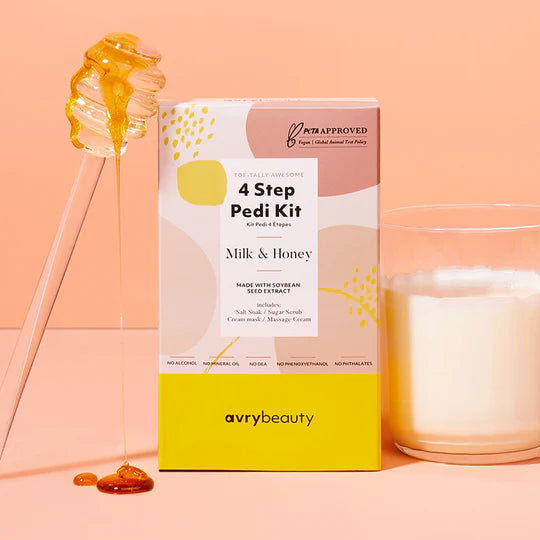 Avry 4 Step Pedi Kit-Milk & Honey