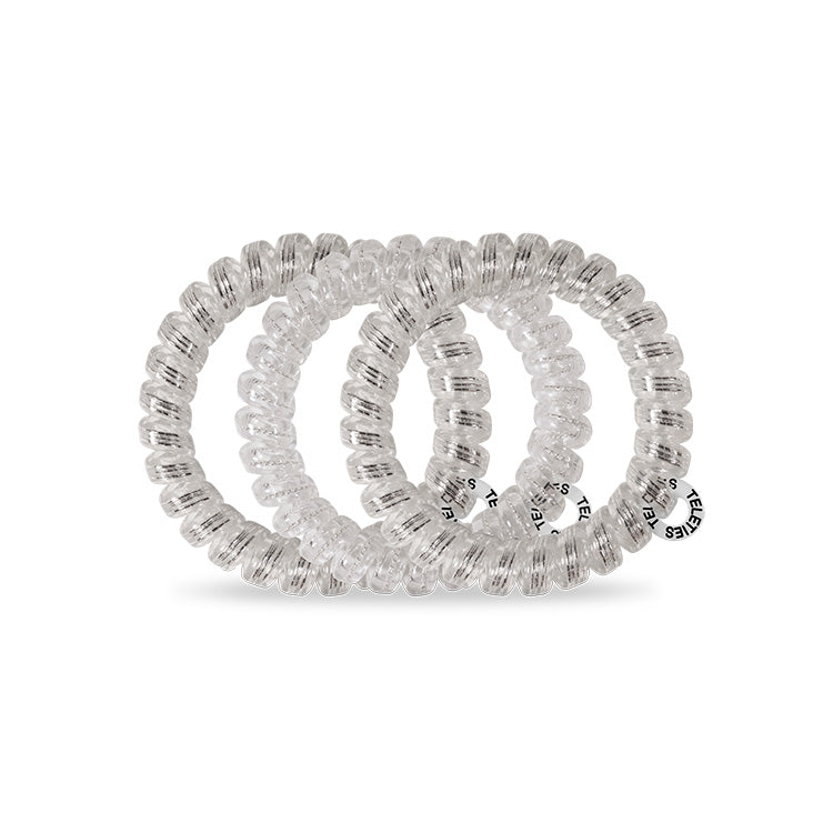 Teleties Hair Ties Silver Slay - PinkPro Beauty Supply
