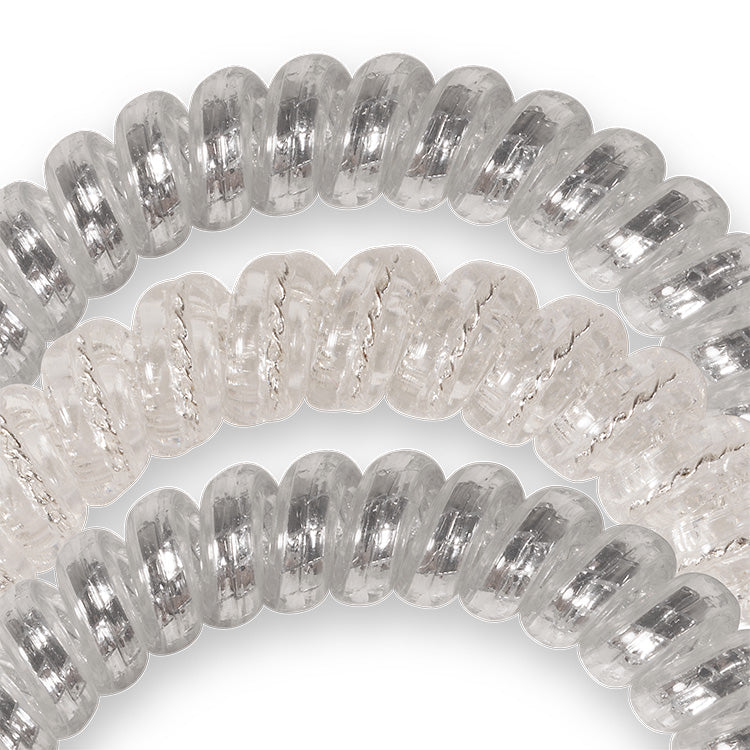 Teleties Hair Ties Silver Slay - PinkPro Beauty Supply