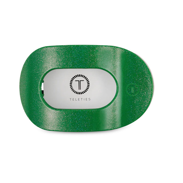 Teleties Flat Shamrock Shimmer Hair Clip - PinkPro Beauty Supply