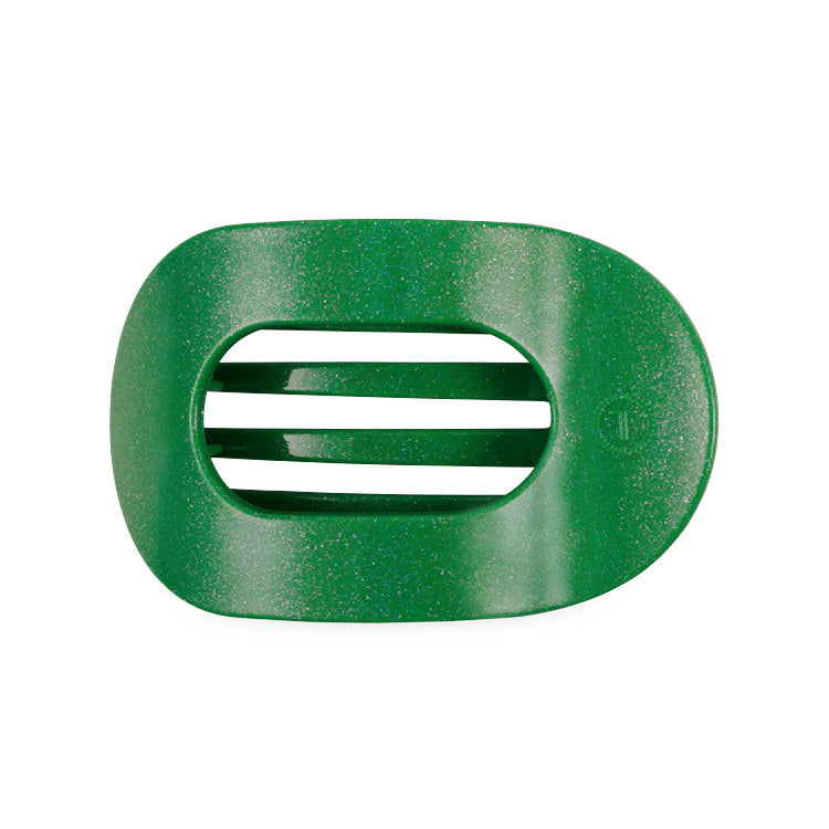 Teleties Flat Shamrock Shimmer Hair Clip - PinkPro Beauty Supply