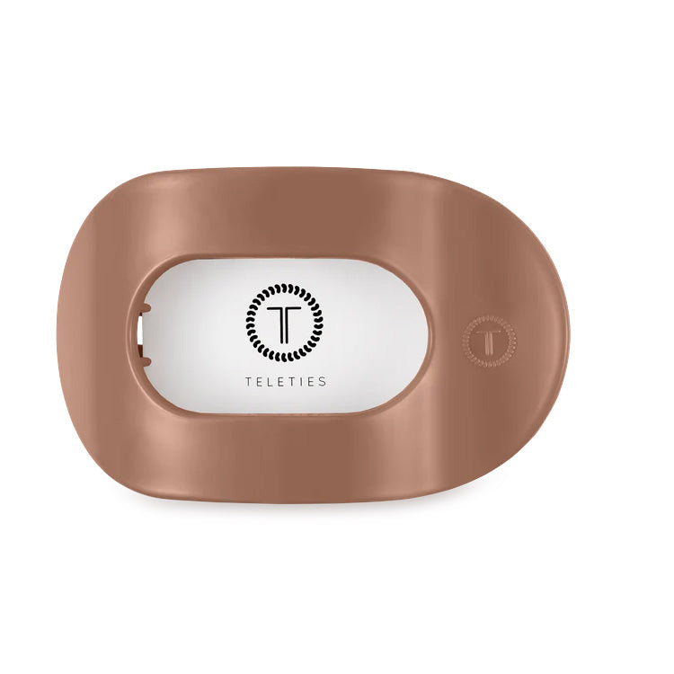 Teleties Flat Clip Large Mocha Mousse - PinkPro Beauty Supply