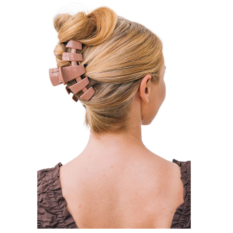 Teleties Classic Clip Large Mocha Mousse - PinkPro Beauty Supply