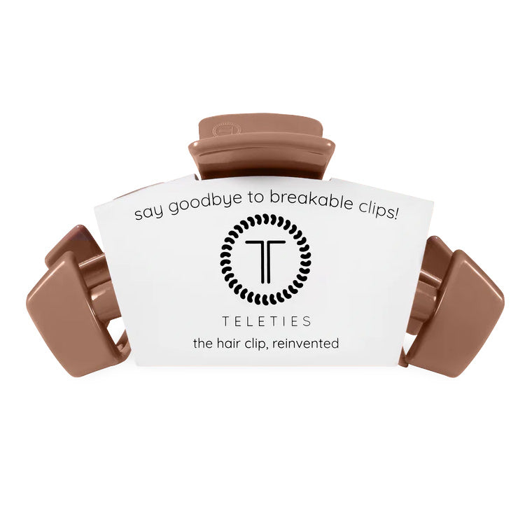 Teleties Classic Clip Large Mocha Mousse - PinkPro Beauty Supply