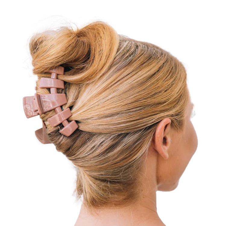 Teleties Classic Clip Medium Mocha Mousse - PinkPro Beauty Supply