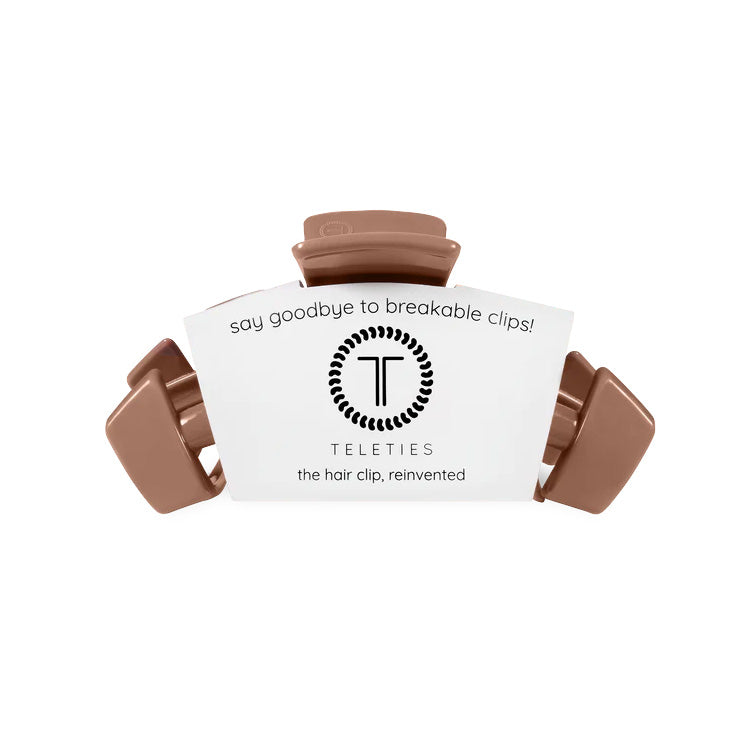 Teleties Classic Clip Medium Mocha Mousse - PinkPro Beauty Supply