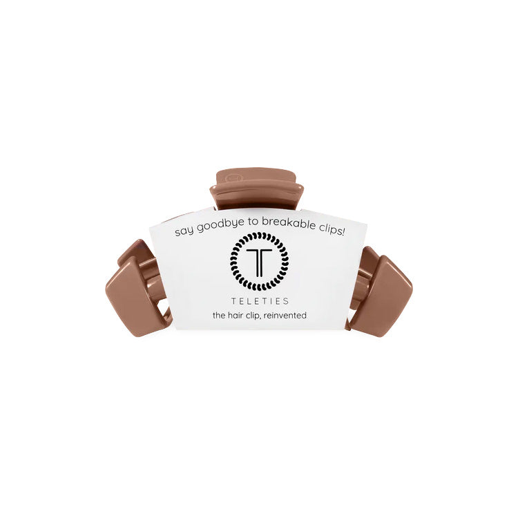Teleties Classic Clip Tiny Mocha Mousse - PinkPro Beauty Supply