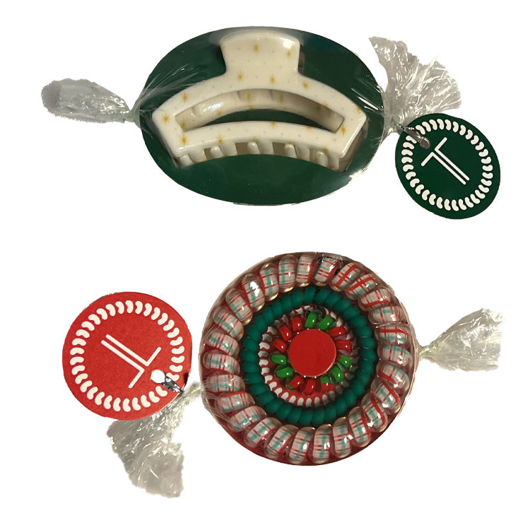 Teleties 12 Piece Clip & Coil Bundle Holiday