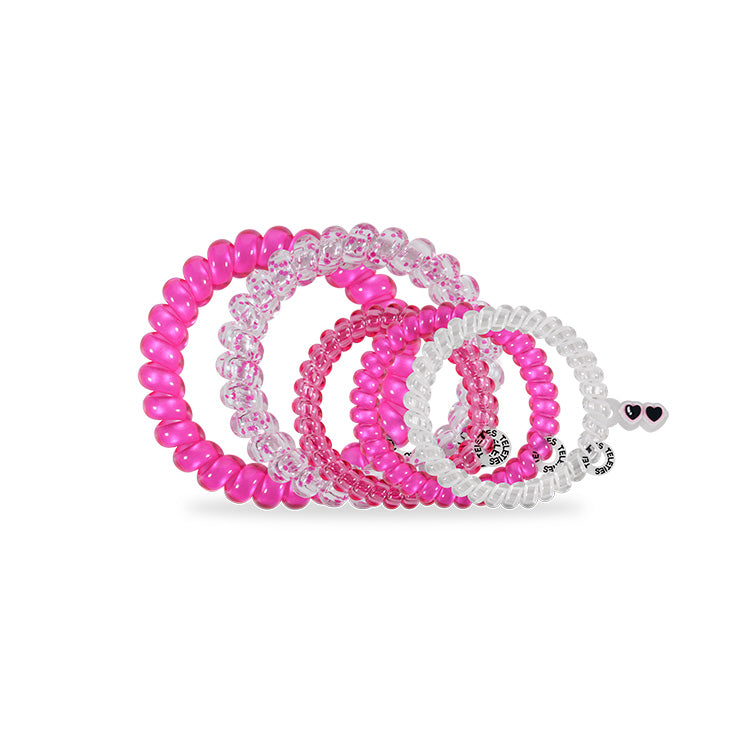 Teleties Hair Ties Mixed Flirt Alert- 5 Pack