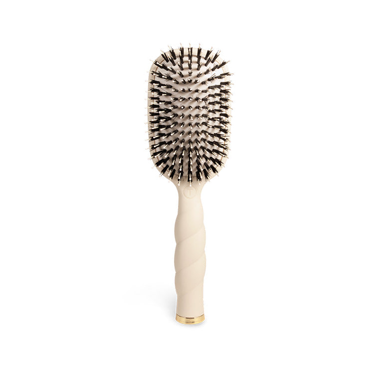 Teleties Boar Bristle Hair Brush - Tan