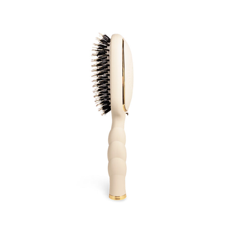 Teleties Boar Bristle Hair Brush - Tan