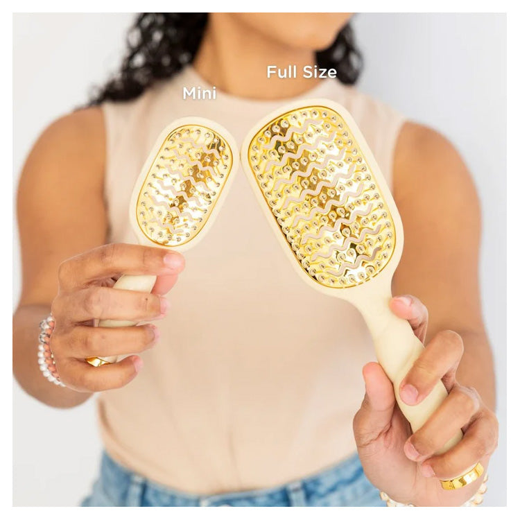 Teleties Mini Vented Hair Brush - Tan