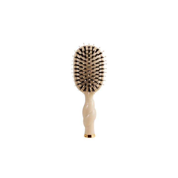 Teleties Mini Boar Bristle Hair Brush - Tan