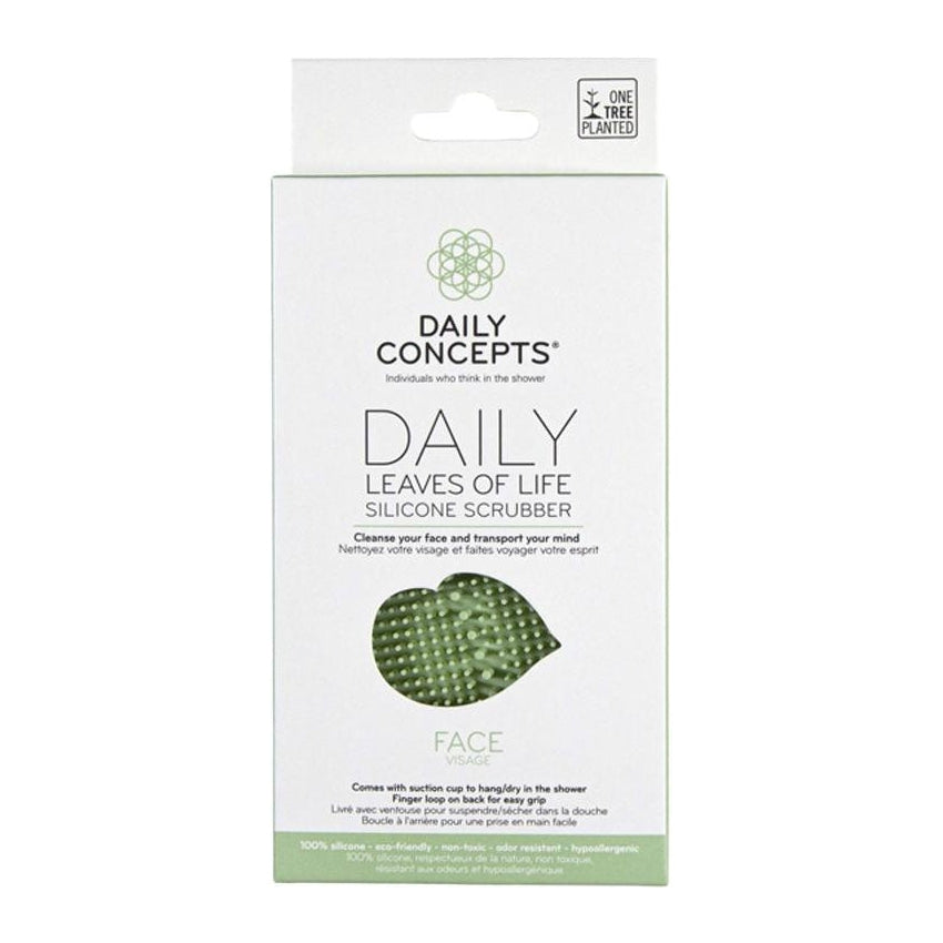 Daily Concepts Daily Leaves of Life Silicone Face Scrubber