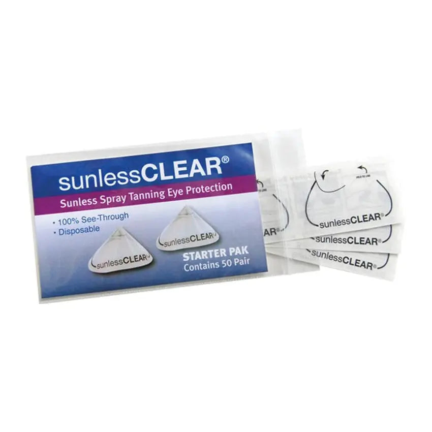 Disposable Clear Sunless Eyewear PinkPro Beauty Supply