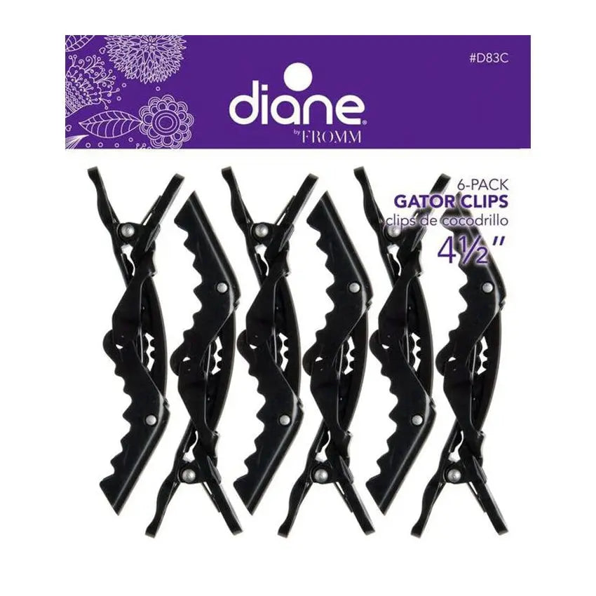 Diane Gator Clips 4 1/2 Inch - Black Diane