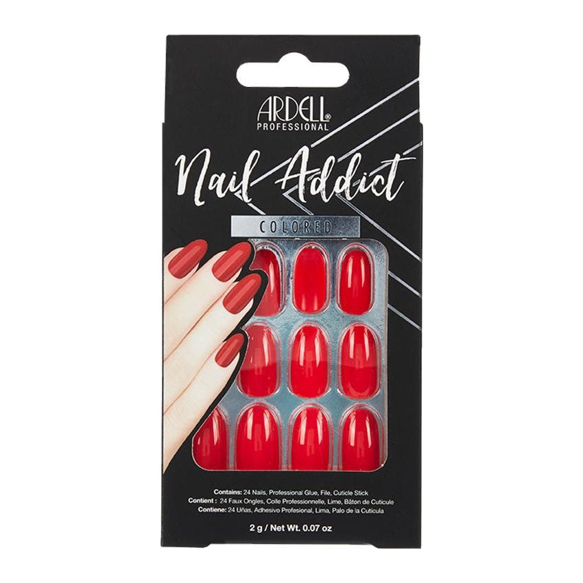Ardell Nail Addict Cherry Red Colored