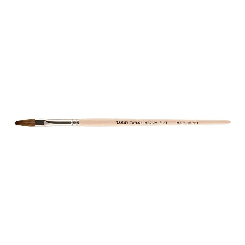 Tammy Taylor Custom Red Sable Flat Brush Medium Tammy Taylor