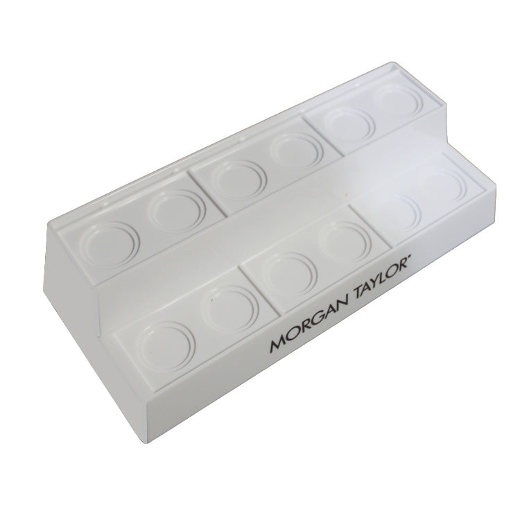 Morgan Taylor (Empty) 12 Piece Display - White - PinkPro Beauty Supply