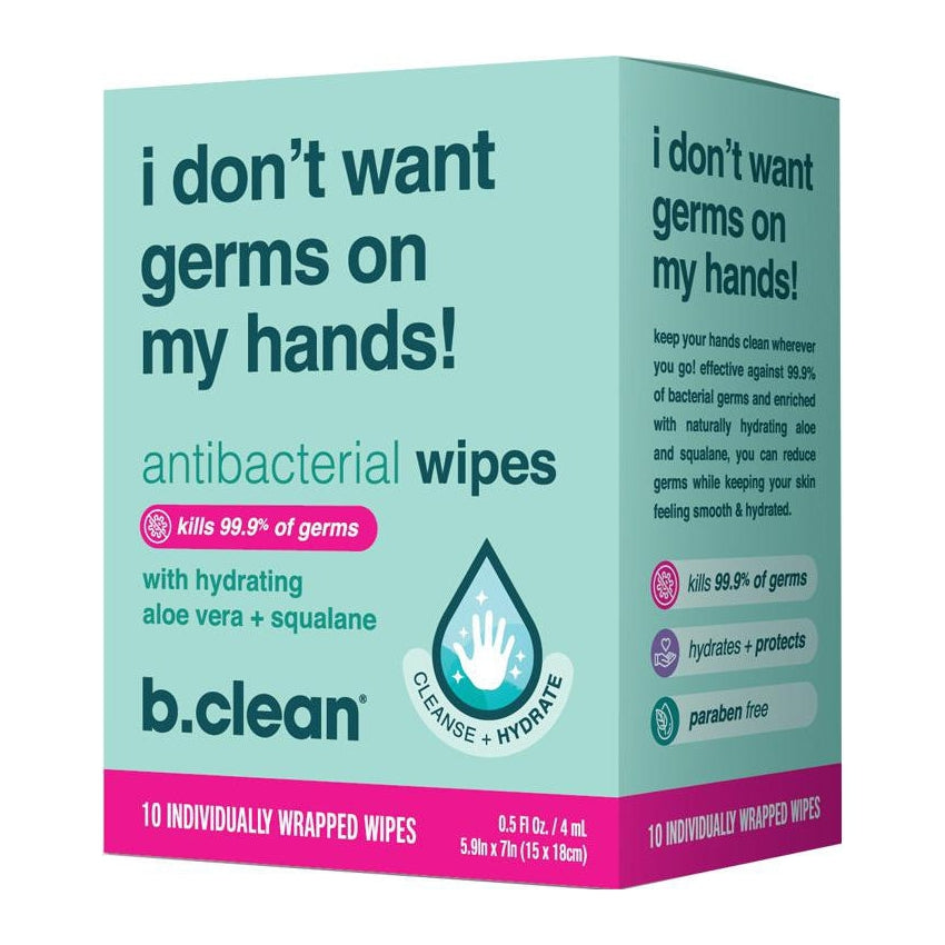B.Tan B.Clean Antibacterial Wipes