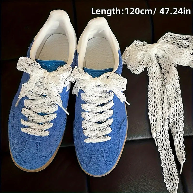 Lace Hollow Bowknot Shoelaces
