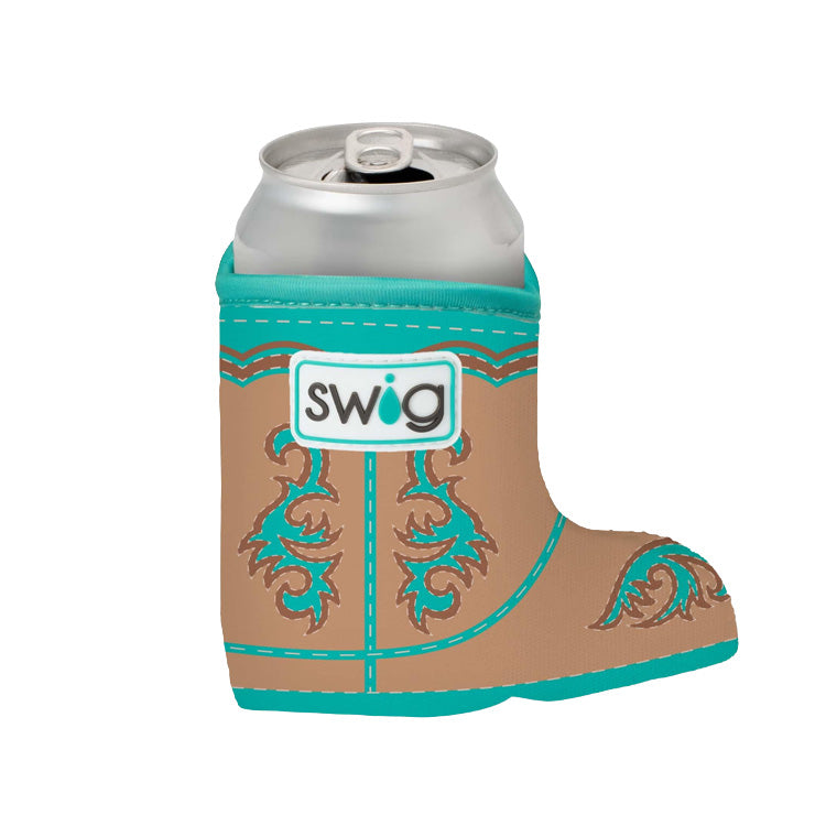 Swig Life Can Coolie Boot Scootin Turquoise
