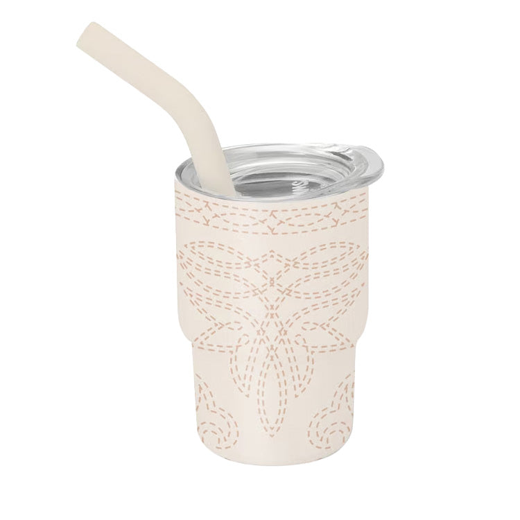 Swig Life Tiny Tumbler 2 oz Saddle Stitch Cream