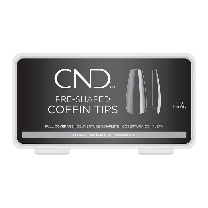 CND Coffin Pre-Shaped Tips 100 Count