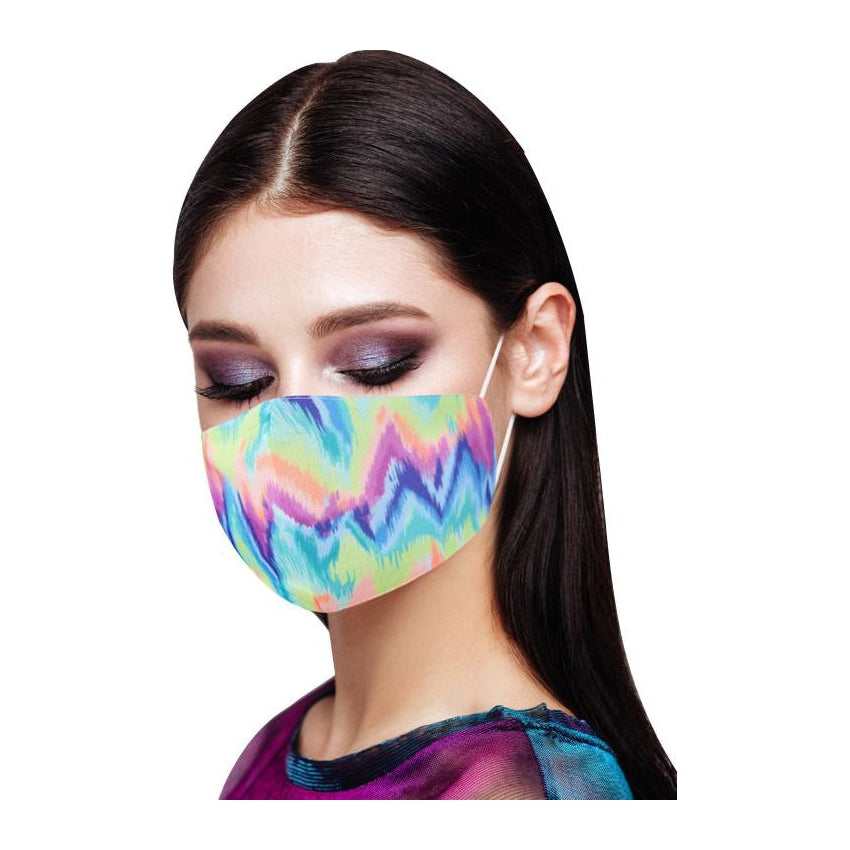 Face Mask Cotton Pastel Tie Dye Print