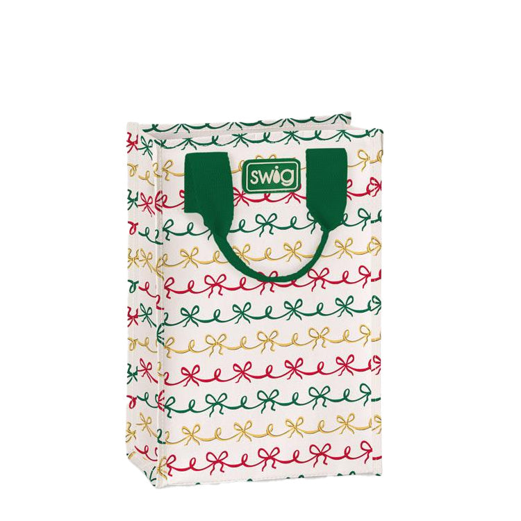 Swig Life Reusable Bag Tall Christmas Bows