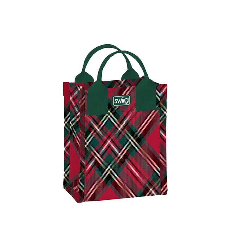 Swig Life Reusable Bag Mini Christmas Plaid