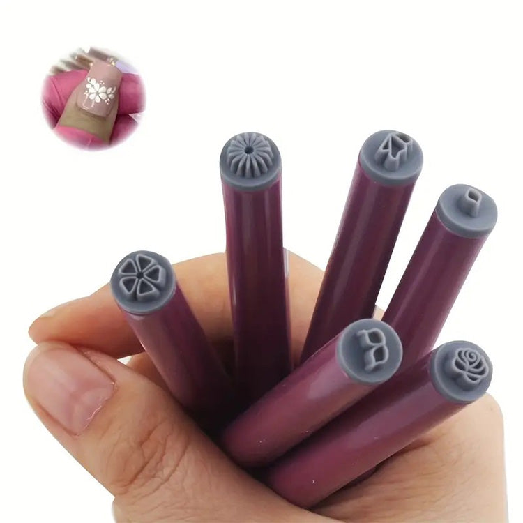 Nail Art Stamp Pen Set - 10 Piece Floral - PinkPro Beauty Supply