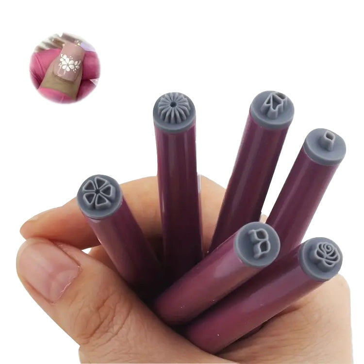 Nail Art Stamp Pen Set - 10 Piece Floral - PinkPro Beauty Supply