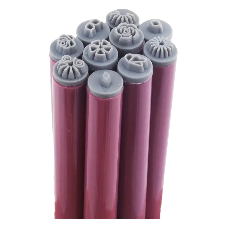 Nail Art Stamp Pen Set - 10 Piece Floral - PinkPro Beauty Supply