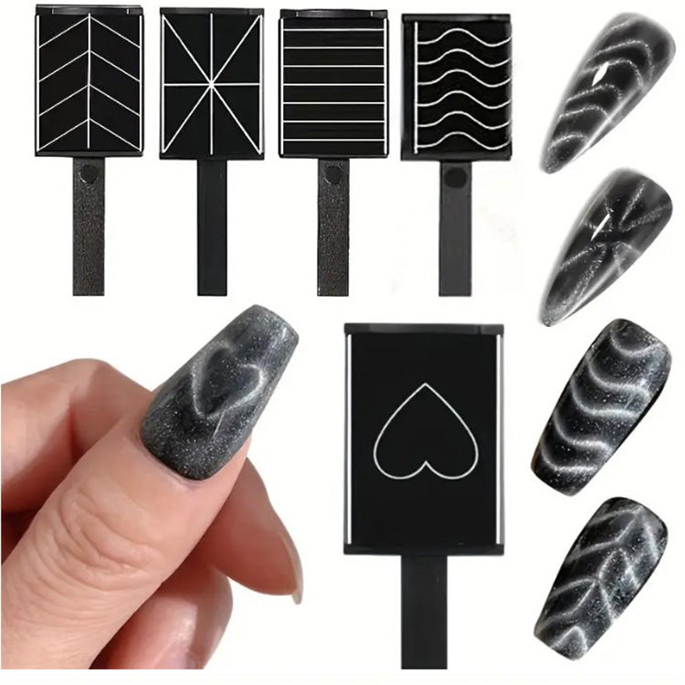 Nail Art - Magnetic Cat Eye 5 Piece Kit - PinkPro Beauty Supply