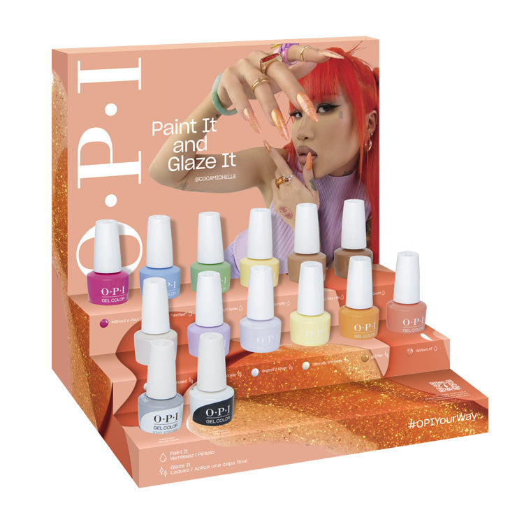 OPI GelColor Your Way Collection 14 Piece Chipboard Display