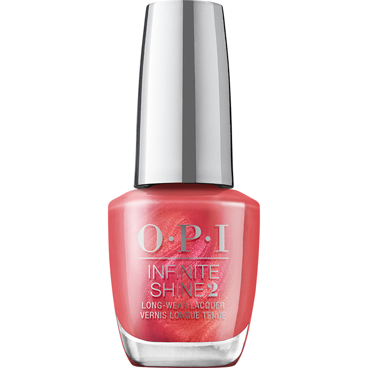 OPI Infinite Shine Paint The Tinseltown Red