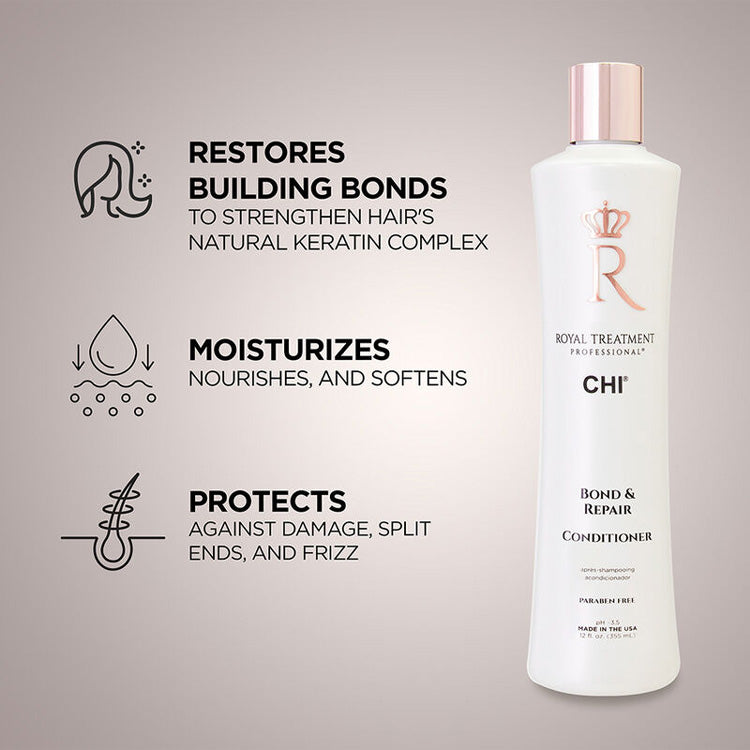 CHI Royal Treatment Bond and Repair Conditioner 12 oz.