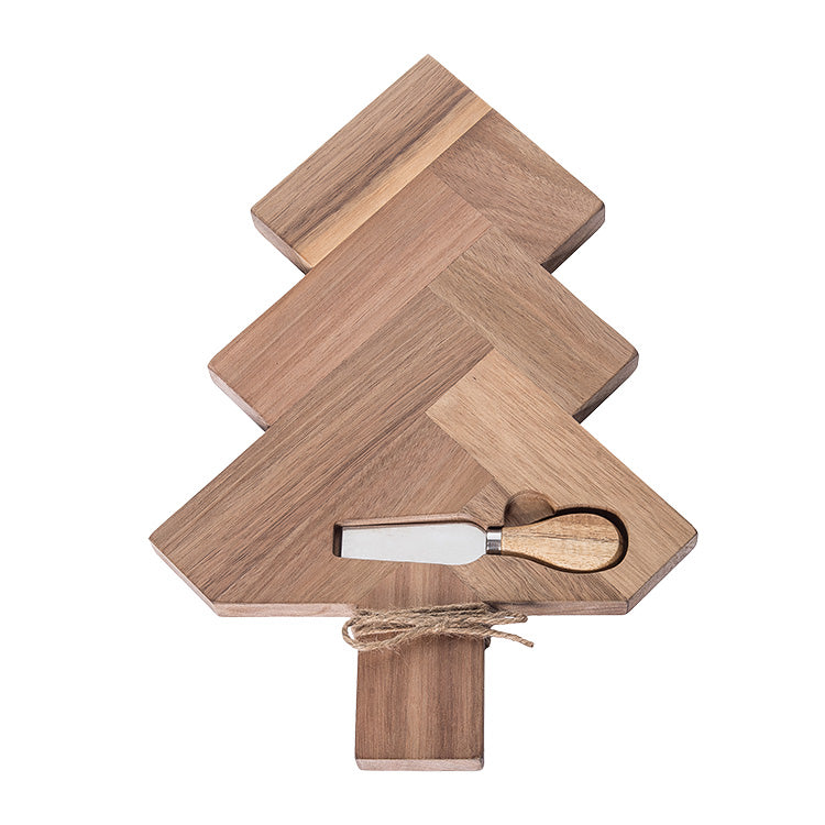 Gift Wood Holiday Tree Serving Board