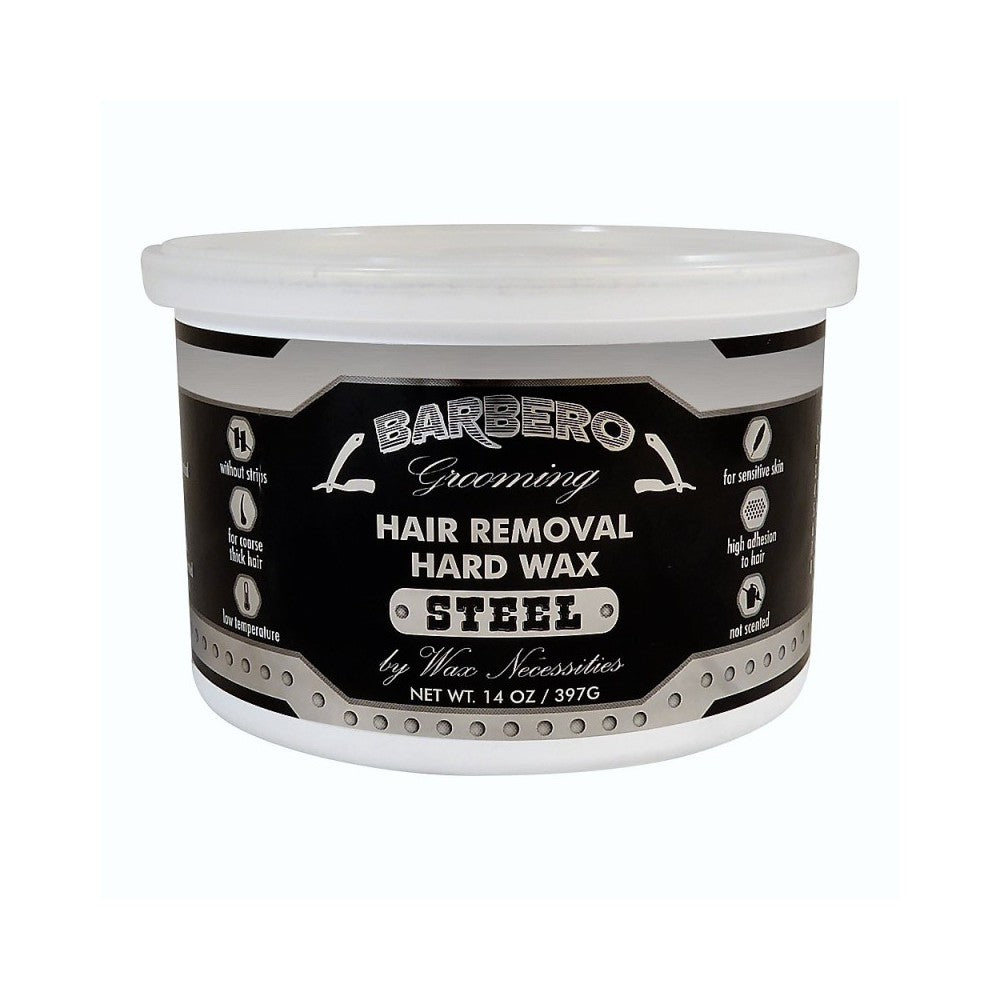 Waxness Barbero Depilatory Hard Wax Kit with W-CUBE Black Digital Warmer