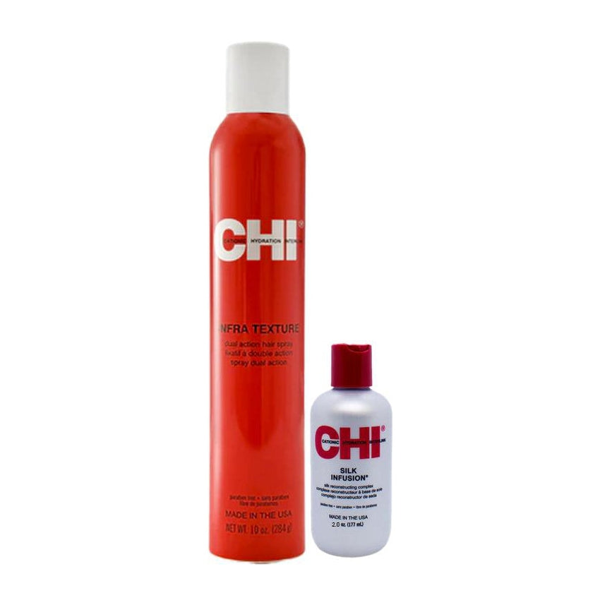 CHI Infra Texture Hairspray + CHI Silk Infusion Deal