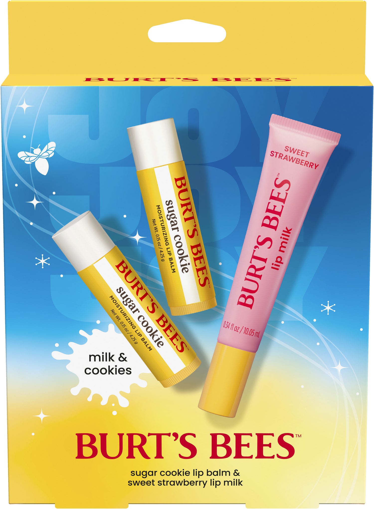 Burt's Bees Holiday Gift Set - Milk & Cookies Lip Trio
