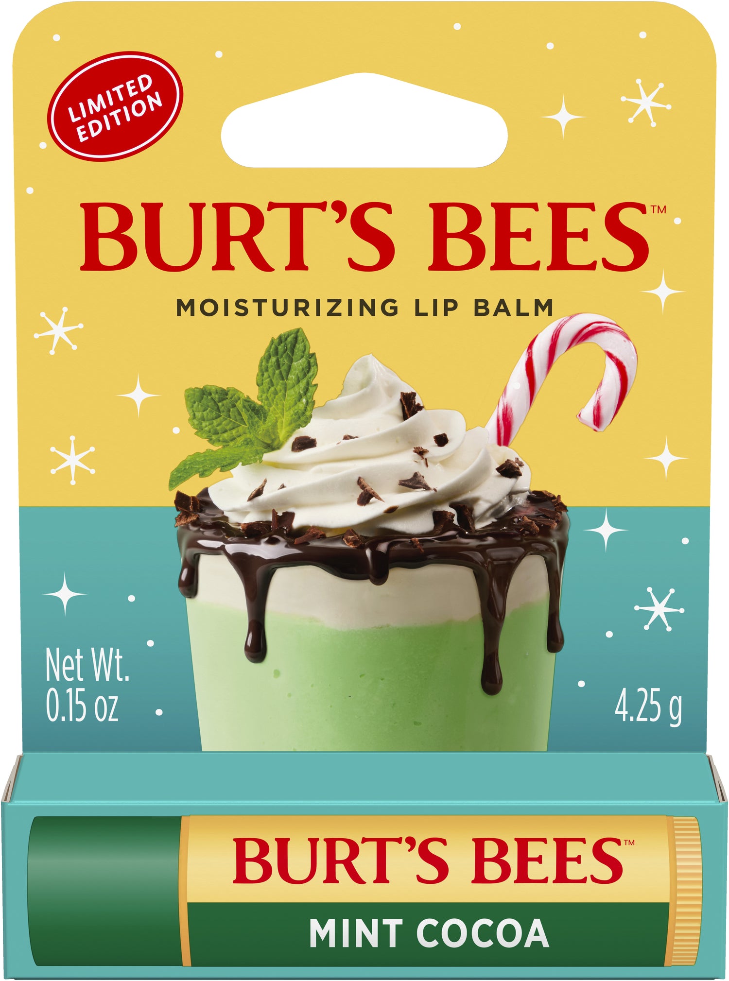 Burt's Bees Cocoa Mint Lip Balm .15 oz
